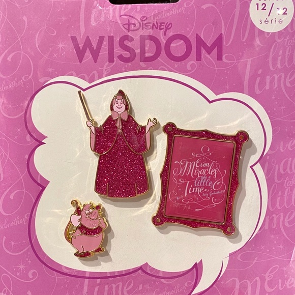 Disney Accessories - Disney Wisdom Collection Fairy Godmother Pin Set